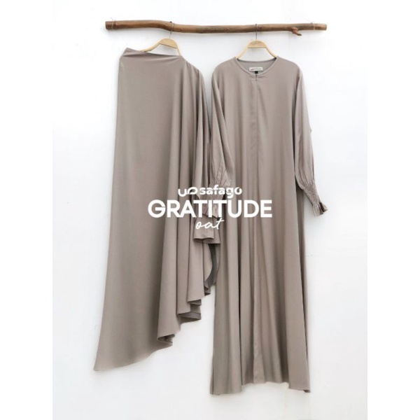 Gamis set Gratitude // Warna Oat // by Shafa Jilbab