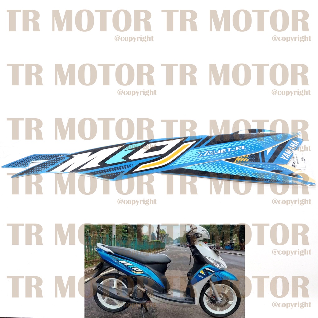 Stiker Motor Mio J 2012 Sticker Striping Full Set Body Motor