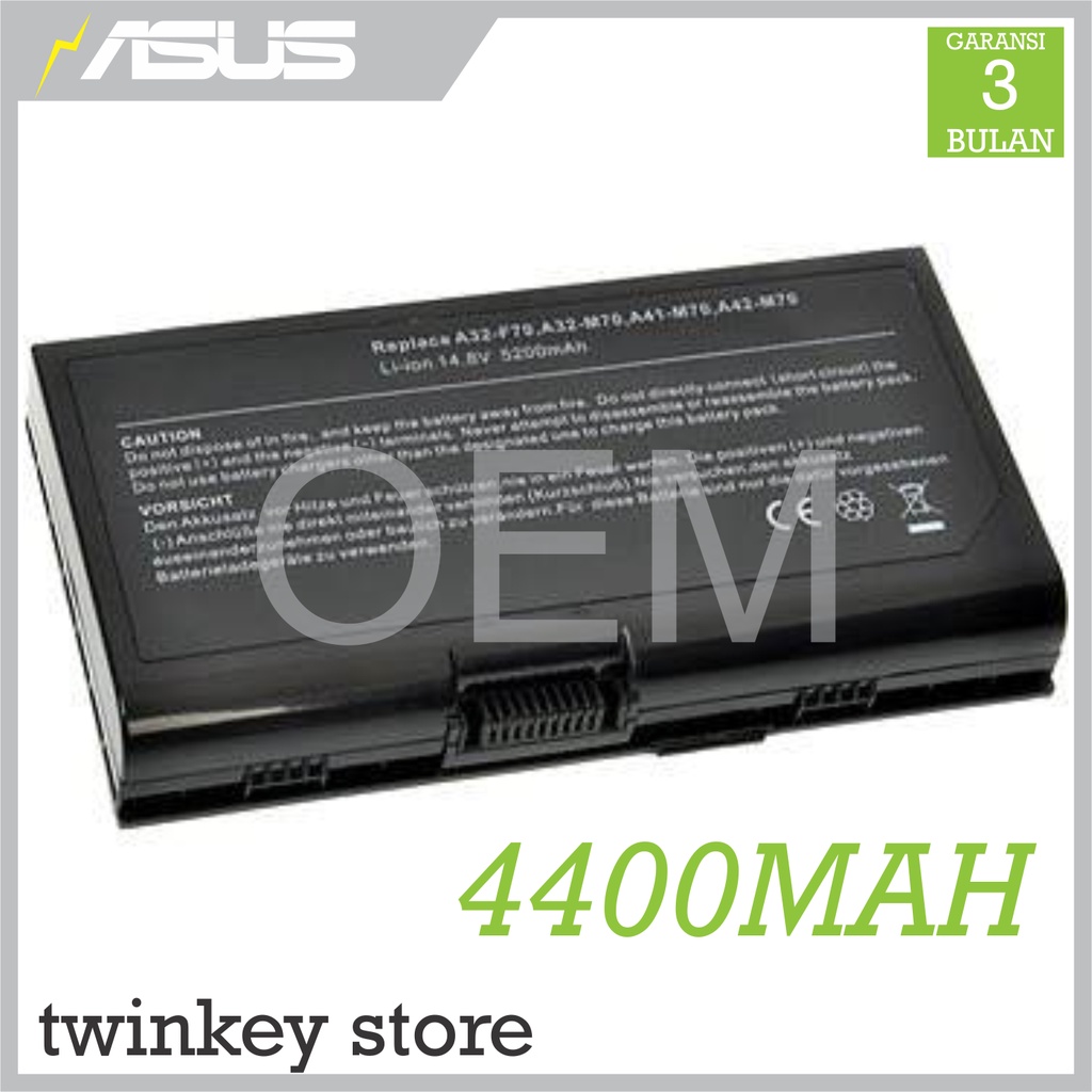 OEM BATERAI ASUS F70 G71 M70 A42-M70 A41-M70