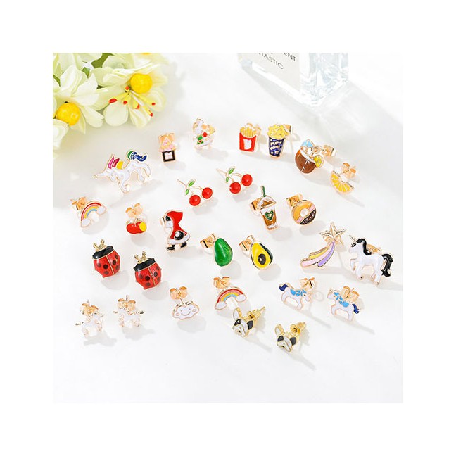 LRC Anting Tusuk Fashion Oil Stud Earrings D67729