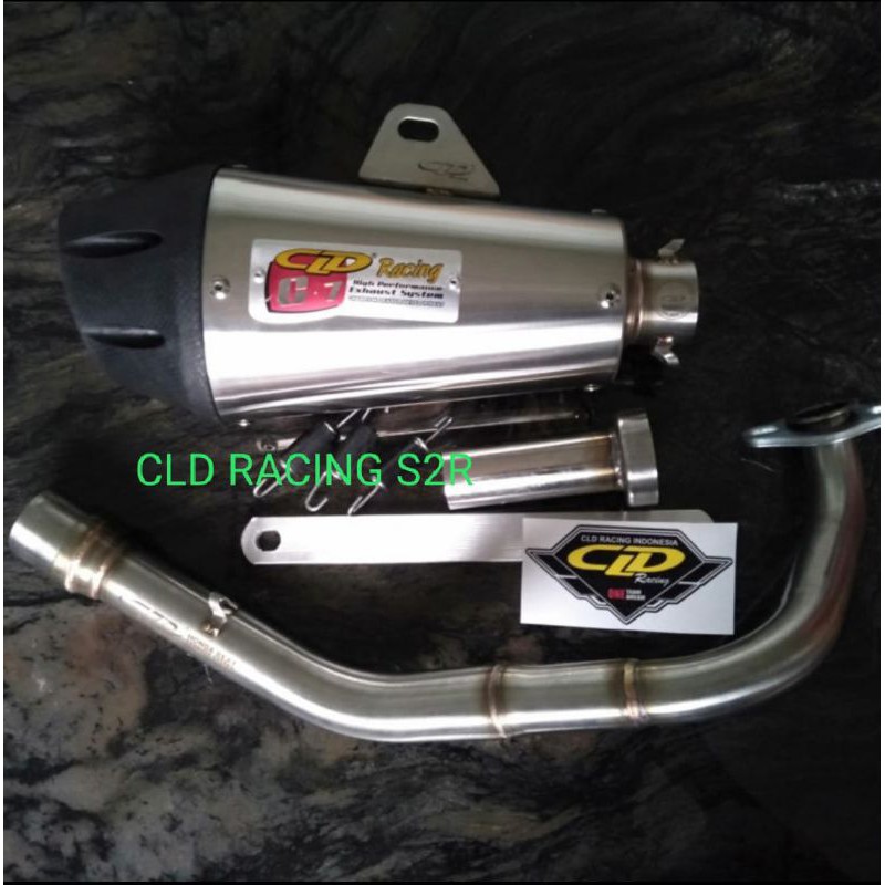 KNALPOT CLD RACING BEAT/Fi SCOOPY /Fi TYPE  C7 DOFF INLET 38 PIPA ATAS