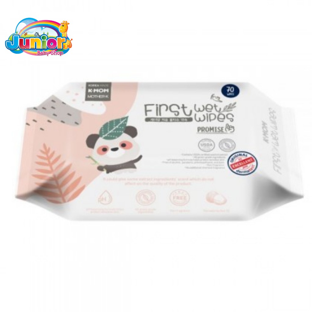 K-MOM First Wet Wipes 70pcs Promise