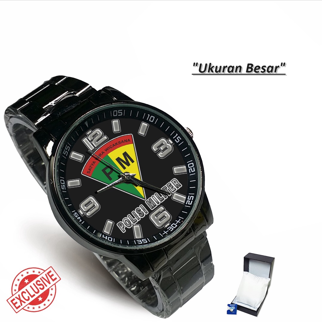 Jam Tangan Rantai Couple PM POLISI MILITER - 2 (Limited Edition)