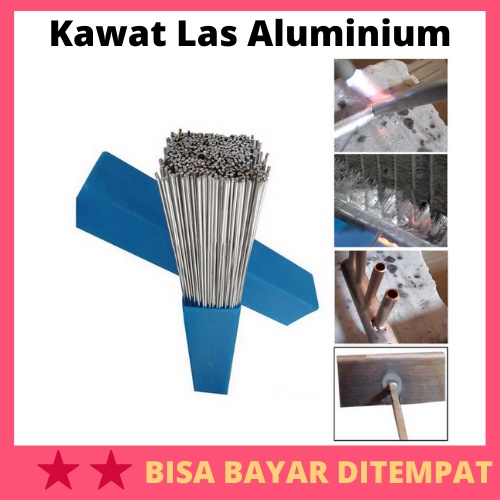 Kawat Las Aluminium Electrode Suhu Rendah 500mm 20PCS / Kawat Las Listrik Solder Timah Alumunium Sta