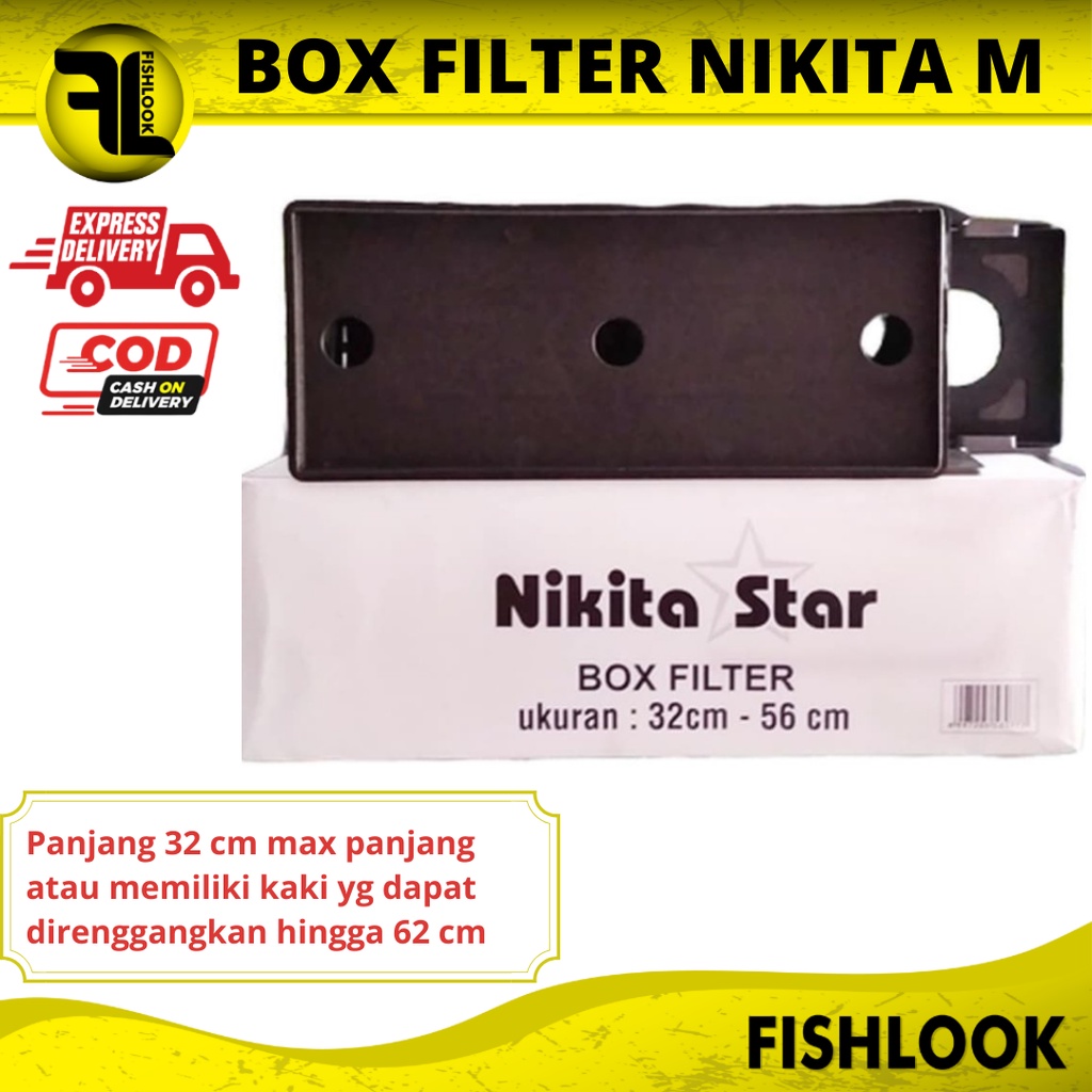 BOX FILTER MEDIUM NIKITA STAR M Untuk Aquarium Sedang