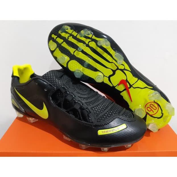 Cod Sepatu Bola - Soccer Nike Total 90 Laser Remake T90 Black Volt - Fg