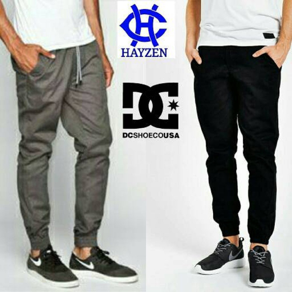 MURAH  Promo Celana Jogger Hitam Abu 27-31 |  PSD RebelEight DC VANS Levis - Hitam, 27