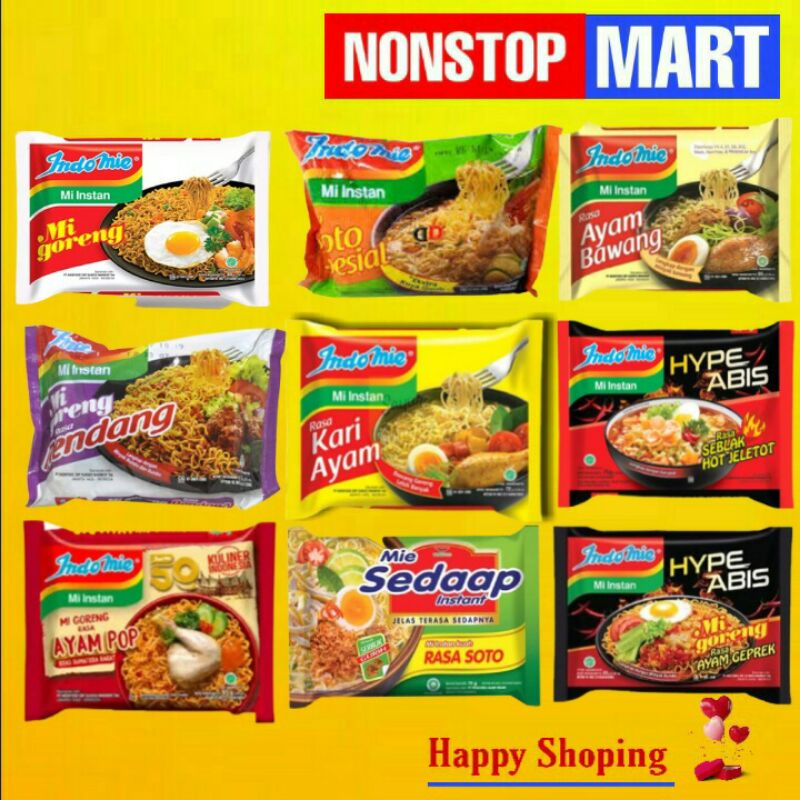 

INDOMIE Mie instan all varian