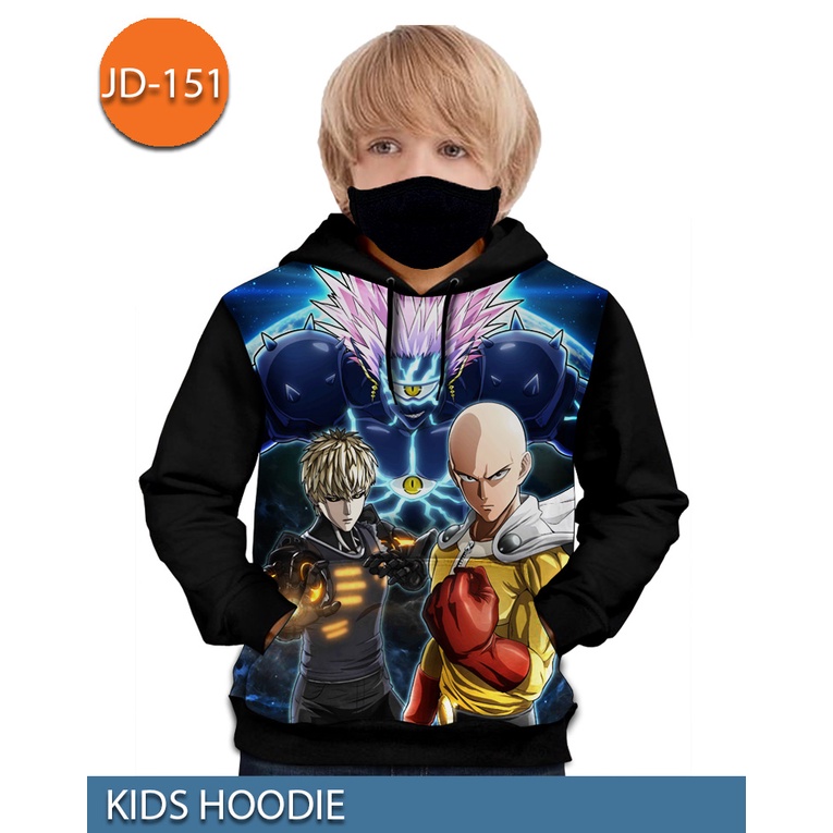 Jaket Anak Hoodie One Punch Man Saitama OPPAI #JD-151