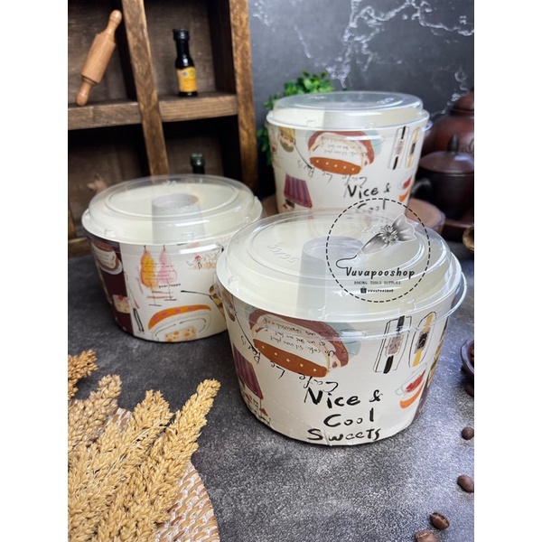 Cup Chiffon Kode #6 + Tutup / Cup Chiffon Kertas / Kertas Baking Chiffon