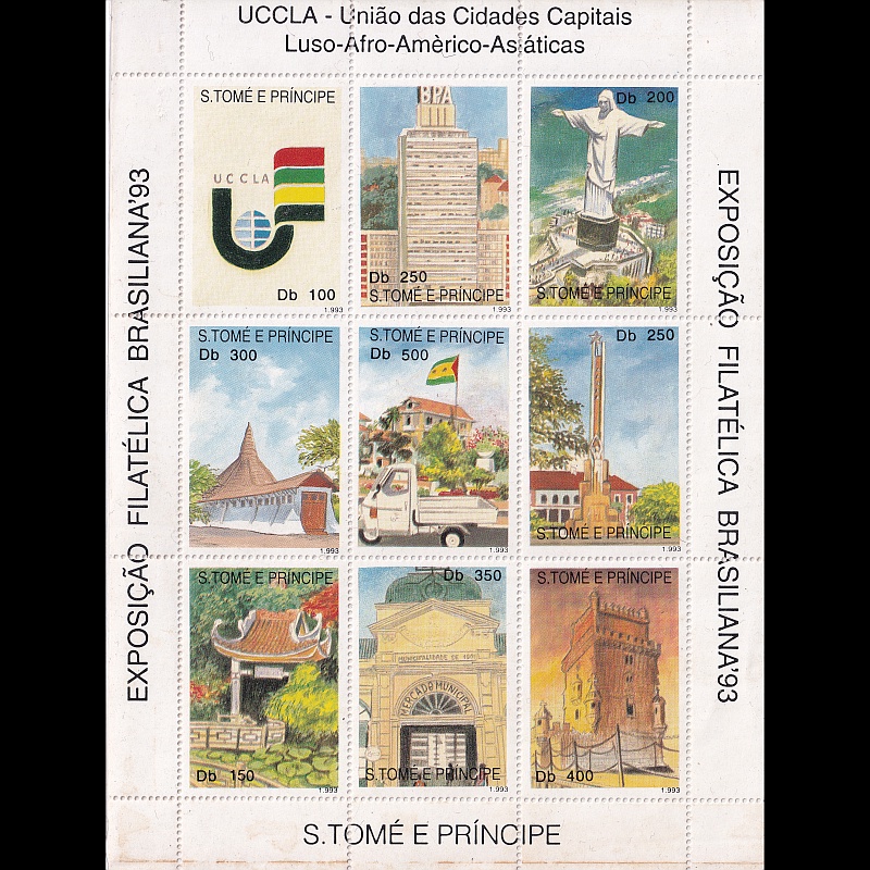 

Prangko Sao Tome And Principe 1993 - International Stamp Exhibition "BRASILIANA '93" - UCCLA