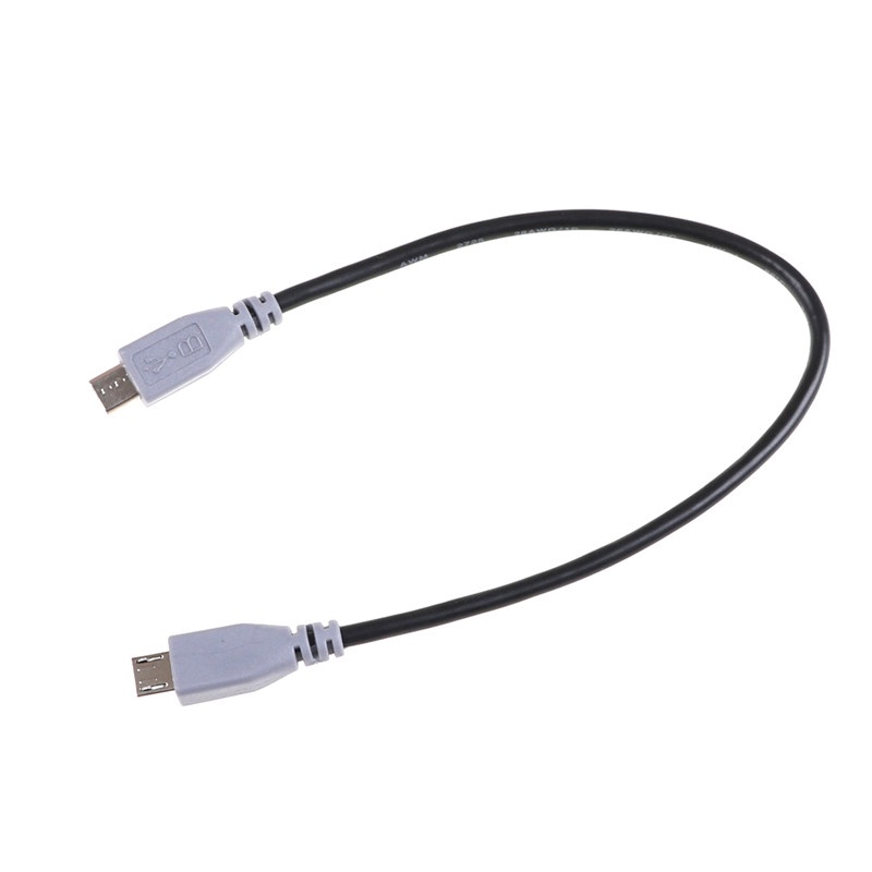 (LUCKID) Kabel data / charger Micro USB male to Micro USB OTG Panjang 20cm Untuk Handphone / MP4