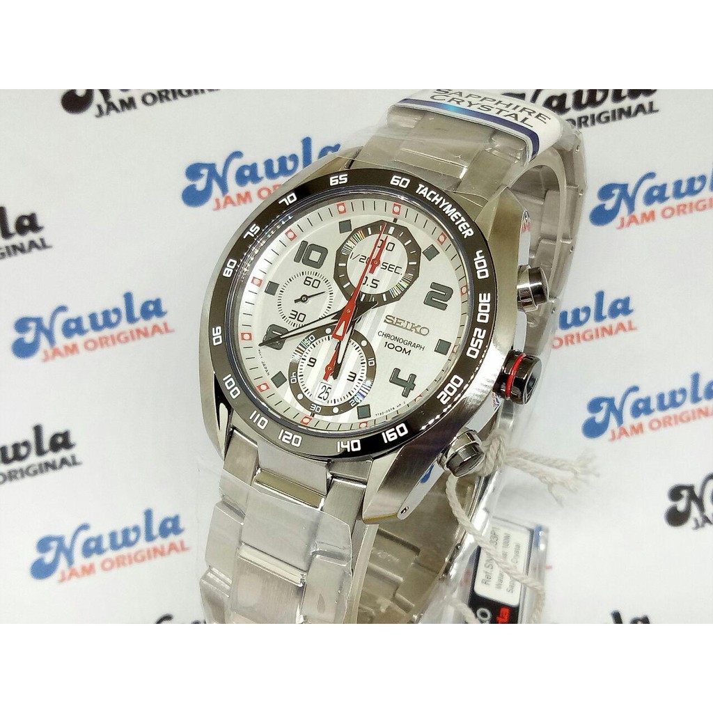 Seiko Criteria SNDD33P1 Chronograph White Dial | Jam Pria SNDD33