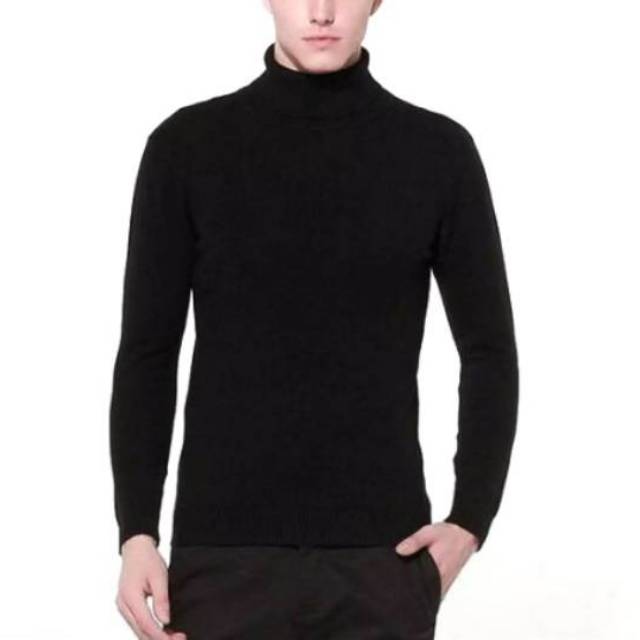 Sweater TURTLENECK pria lengan panjang longsleeve distro korea-4