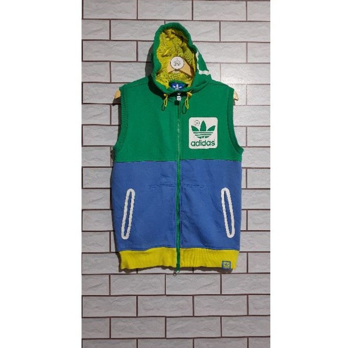 Vest Zipper Adidas Trefoil Original Second Size M fit L