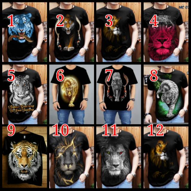 Kaos aneka gambar macan maung keren kujang siliwangi panjalu Shopee