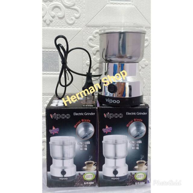 Gilingan Kopi Electric Coffee Grinder Blender Bumbu Dapur 150W - NM-8300 - Silver