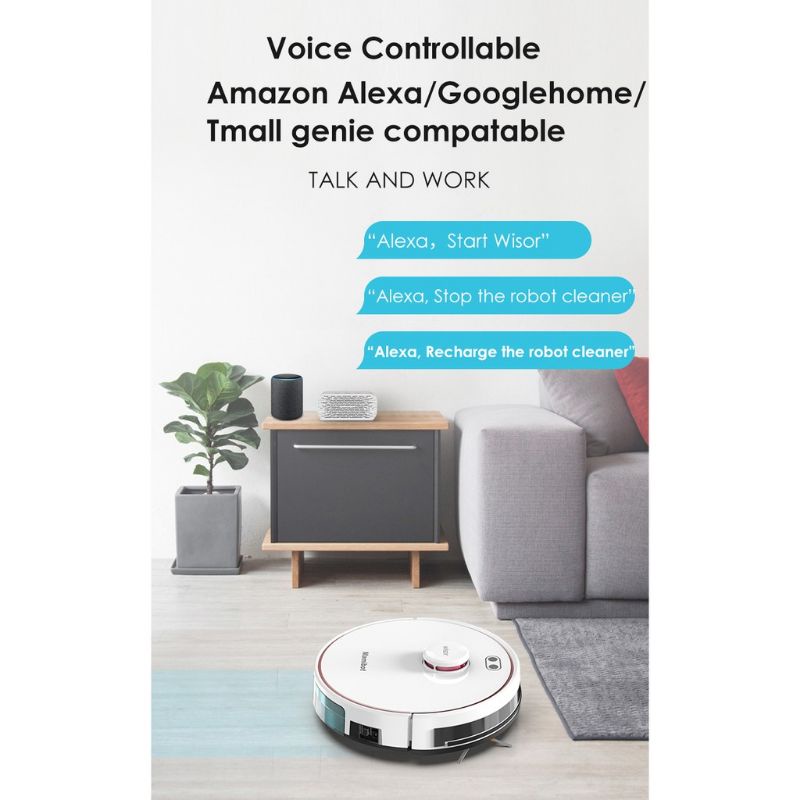 VACUM CLEANER Mamibot EXVAC880 Wisor LDS4.0 LDS+SLAM Navigation Hybrid Robot