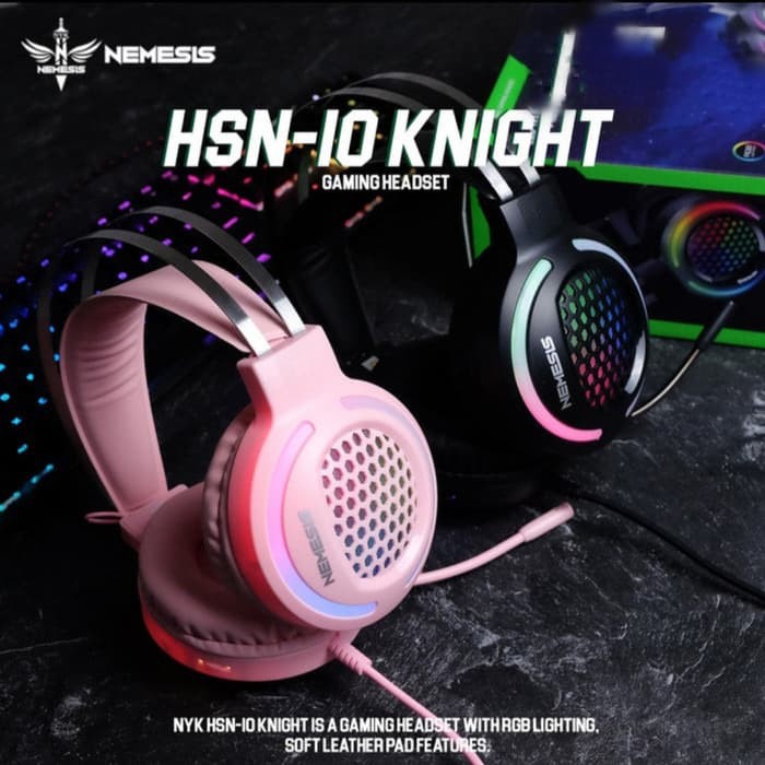 NYK HSN-10 Knight - NYK Nemesis Gaming Headset RGB