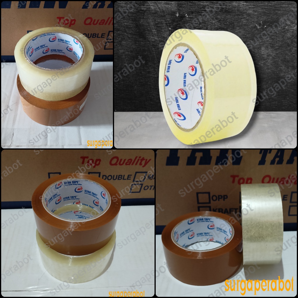 

LAKBAN BENING / COKLAT 100 YARD 45MM X 100Y SELOTIP 2 INCH TEBAL MURAH PREMIUM