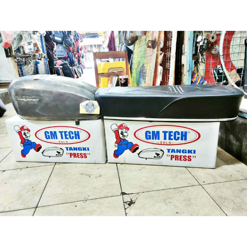 PAKET HEMAT TANGKI PRESS SOLO CB 125 GM TECH SET JOK CB XX CARBON BUSA PRESS