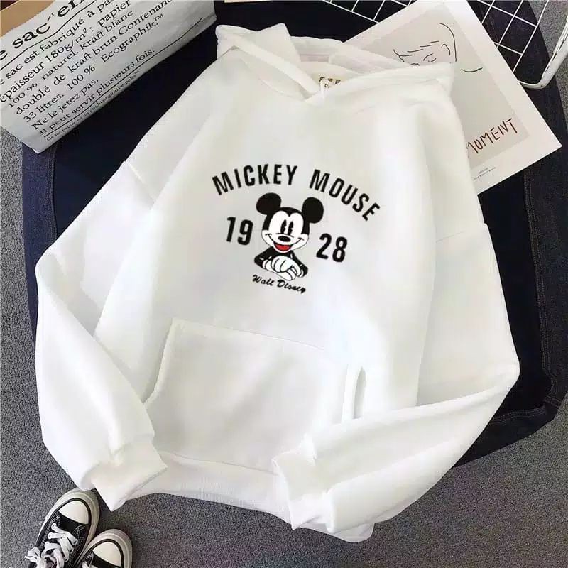 MICKEY 1928 SWEATER HOODIE WANITA PRIA KEKINIAN TERMURAH