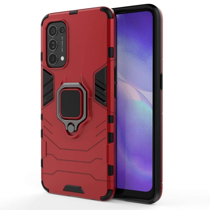 Case Oppo A74 4G - Case Transformer + Ring Oppo A74 4G