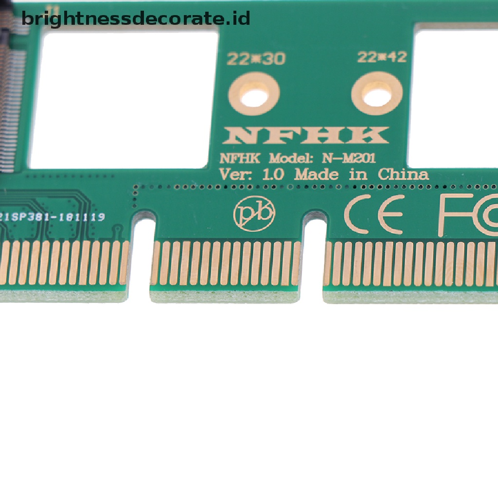 Adapter Konverter Riser Card Nvme M.2 Ngff Ssd Ke Pci-E Express 3.0 16x X4