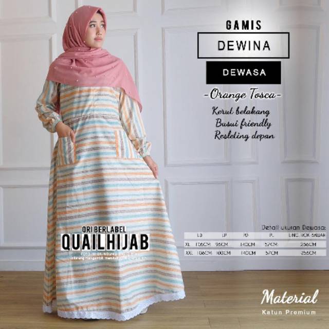 Gamis DEWINA Dewasa by QUAIL HIJAB ORI