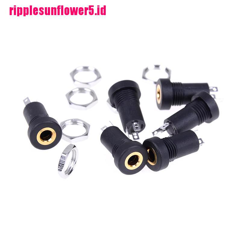 2pcs Adapter Soket audio 3 Pole 3.5MM Dengan Sekrup