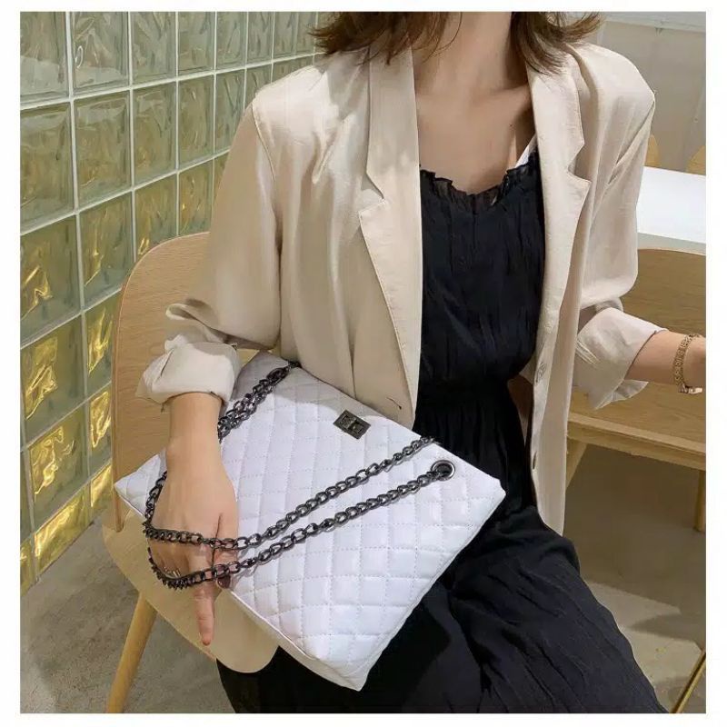 Tas Selempang Wanita Tali Rantai Shoulder Bag Tote Kuliah
