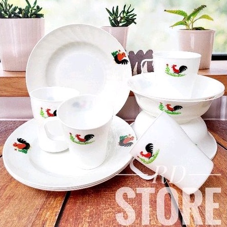promo set ayam jago. 2.piring 2.mangkok 2.gelas