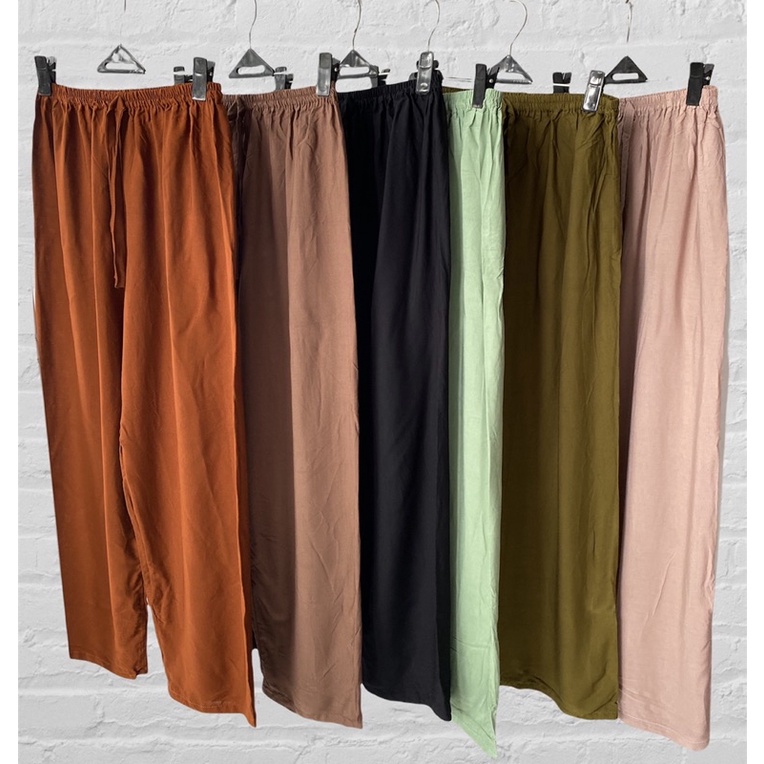 CELANA KULOT PANJANG WANITA TALI POLOS & MOTIF A031-7