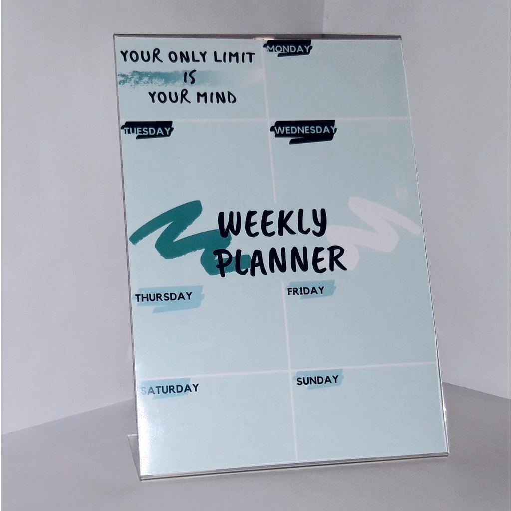 

Acrylic Weekly Planner