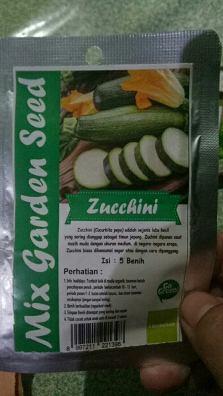 Benih-bibit Zucchini (mix Garden)