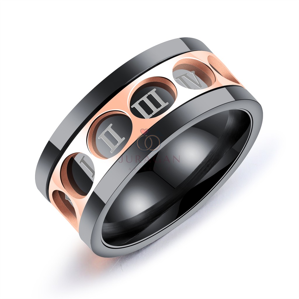 [EKSKLUSIF] Cincin Titanium Pria Greeky Ring BONUS Gelang