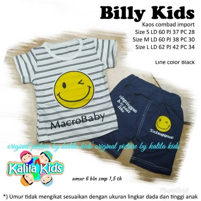 Billy Kids Pakaian anak set murah