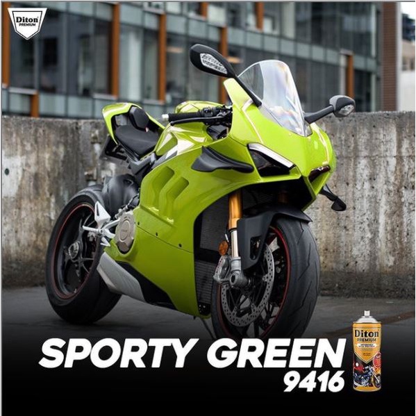 Cat Pilox Diton Premium Sporty Green 9416 400cc Hijau sepeda motor mobil helm pilok pylox pylok