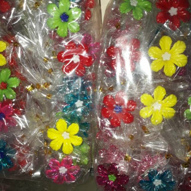 Bros jilbab bunga akrilik