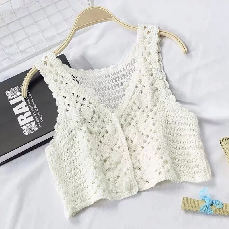 Alisha Vest Rajut || Rompi rajut korea