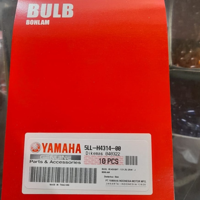 Bohlam Depan Lampu Dop Depan 12v 25w Yamaha 5LL H4314 00 Mio Jupiter Beat Vario X125 HARGA PER BIJI