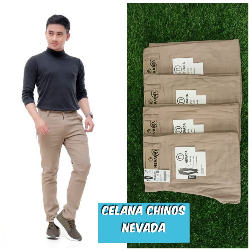 celana chinos/ celana pria/ celana mocca /celana Nevada celana chinos nevada