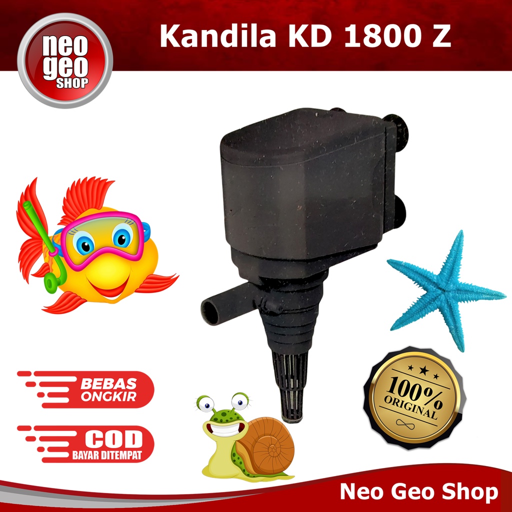 Kandila KD 1800 Z pompa air celup kolam aquarium Hidroponik