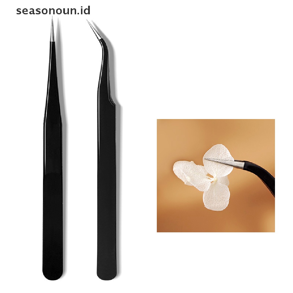 (seasonoun) Esd-15 Pinset Presisi Bahan Stainless Steel Untuk Perhiasan