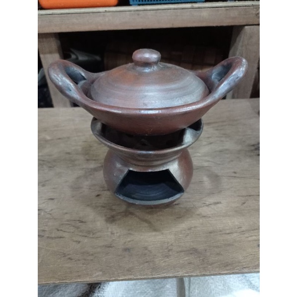 wajan serabi tanah liat set