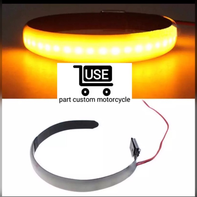 Lampu sen Sein Shock Depan Led fleksible Strip Tonix Motor