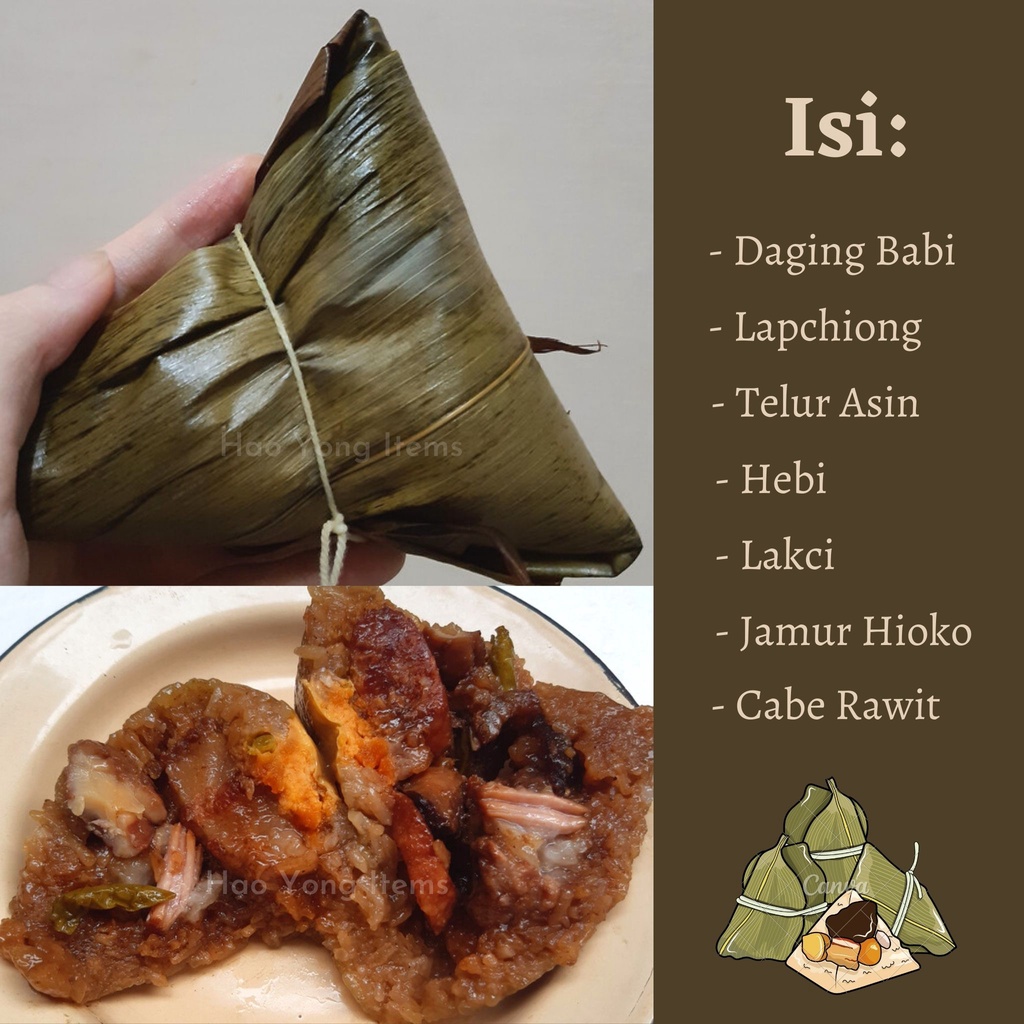 Bakcang Ketan Jumbo / Bakcang Beras Jumbo / Bakcang Jumbo Medan Homemade