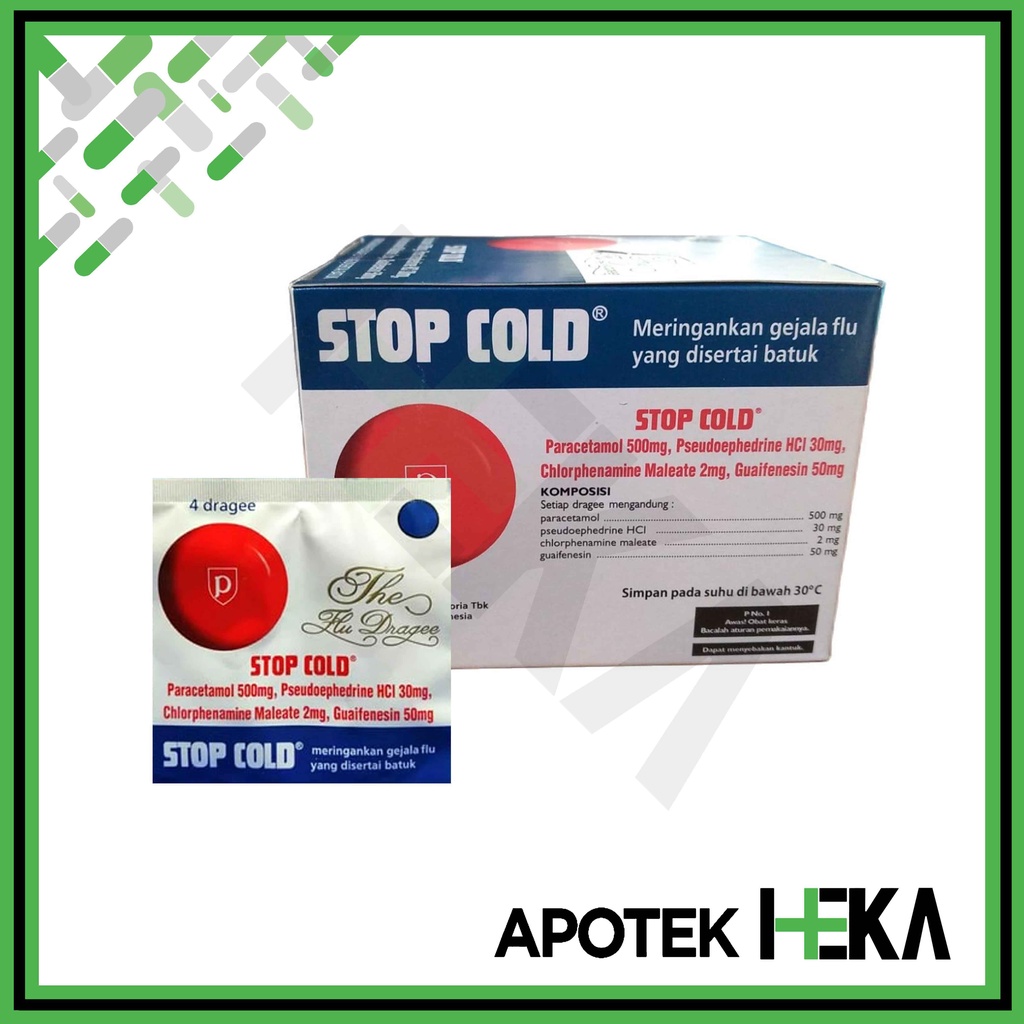 Stop Cold Dragee Box isi 15x4 Tablet - Obat Flu (SEMARANG)