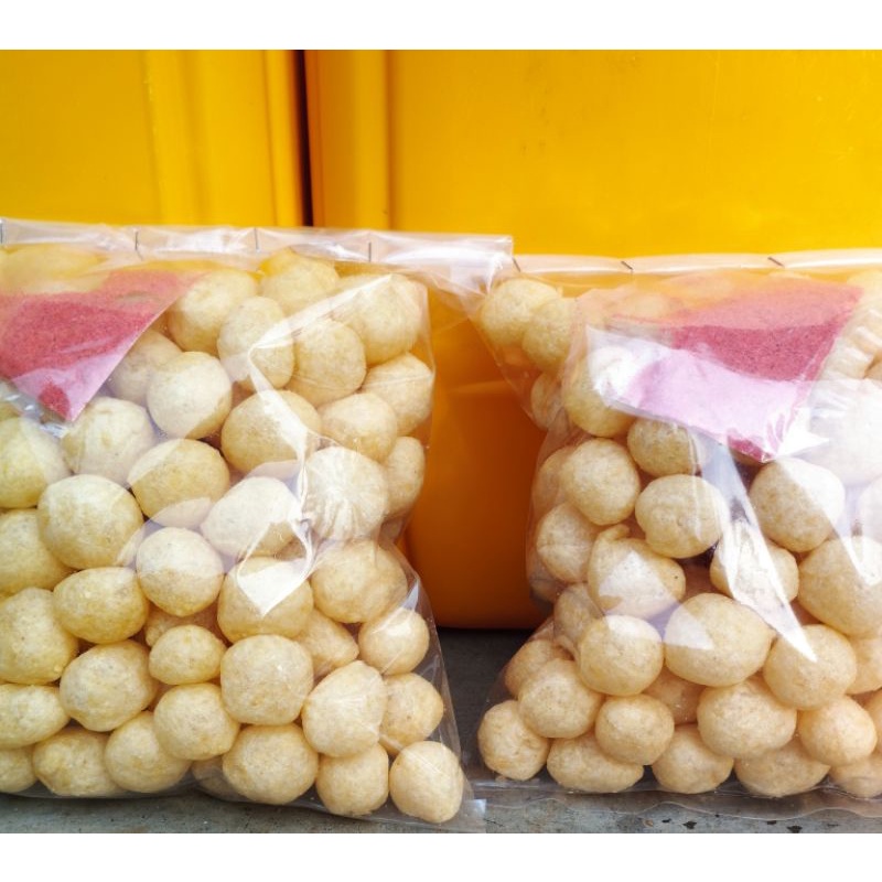 

endog lewo daun jeruk khas garut 250gram - emplod lewo kriuk - endog lewo bulat - cimol kering - moring - podruk