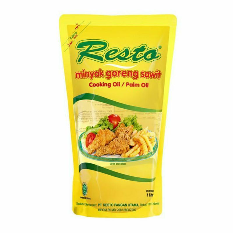 Resto Minyak Goreng 1 Liter / Minyak Goreng 1Liter